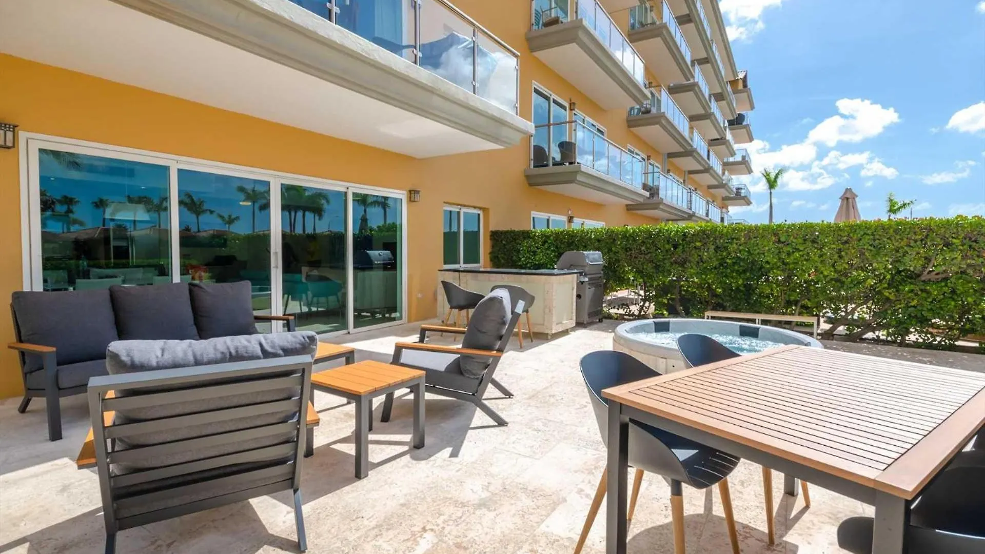 Beachfront - Coral Sea Garden 3Br Condo - P116 contacts
