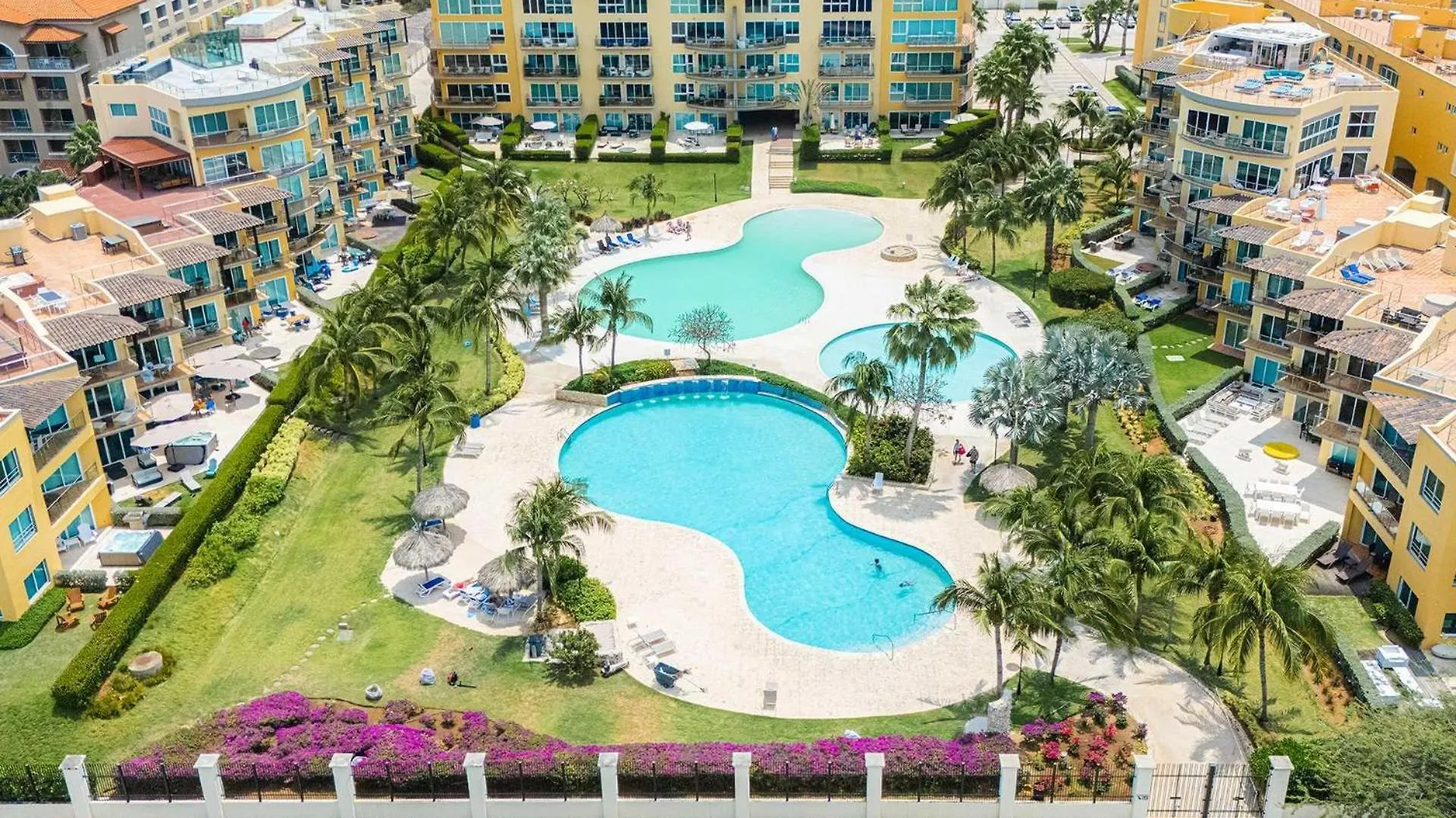 度假居 Beachfront - Coral Sea Garden 3Br Condo - P116 棕榈滩 阿鲁巴岛